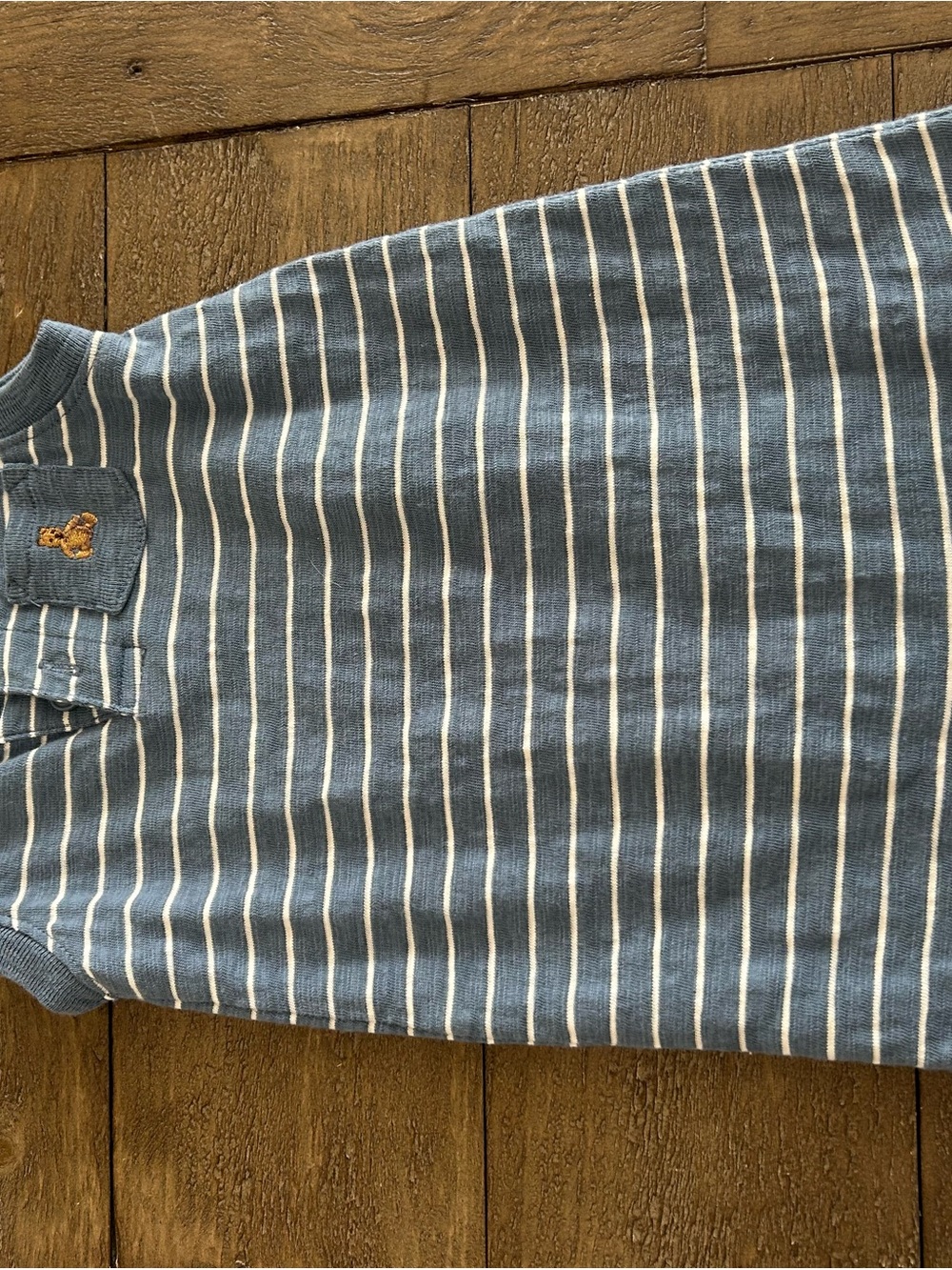 Baby Gap Blue & White Striped Romper